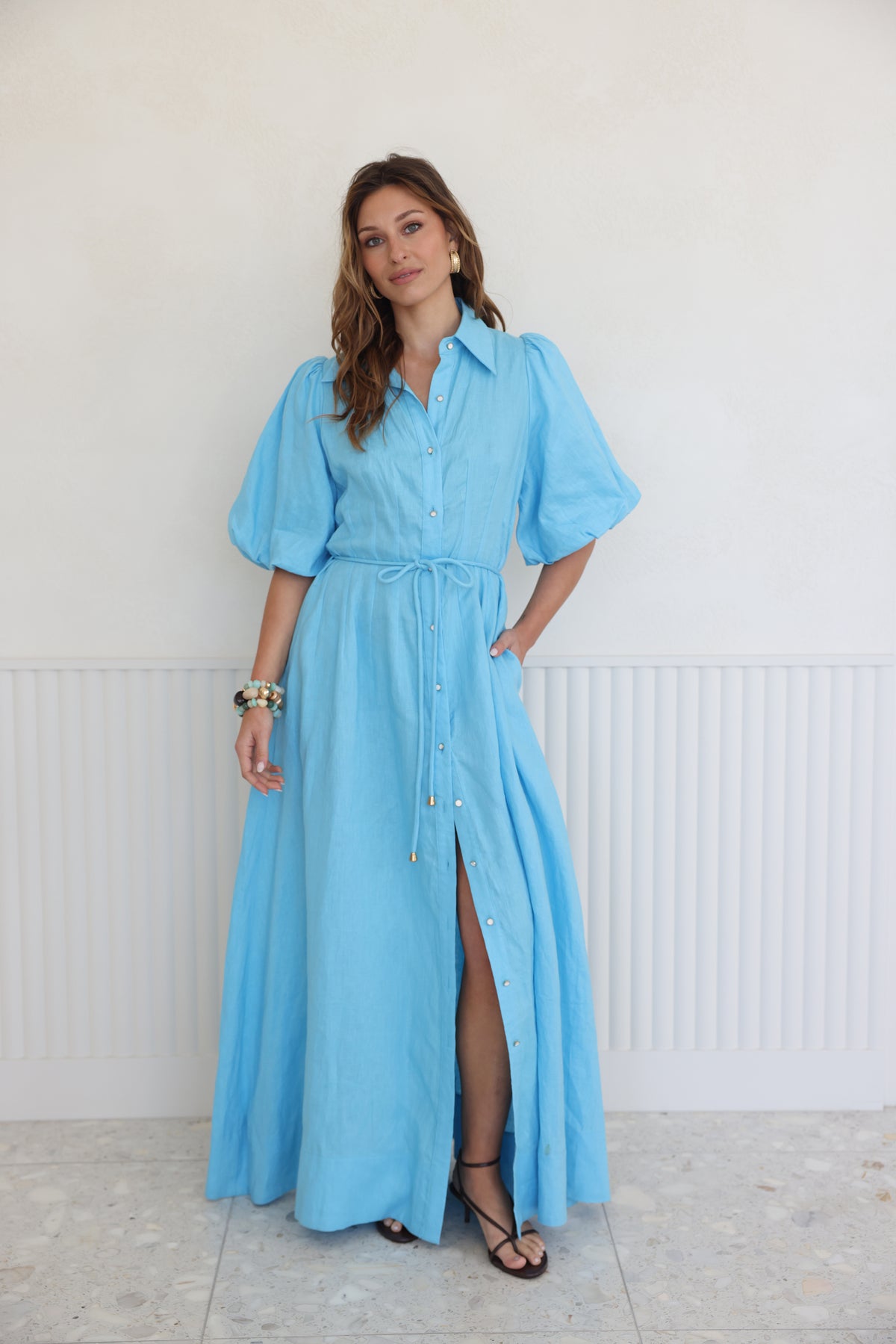 MIRAGE MAXI SHIRT DRESS
