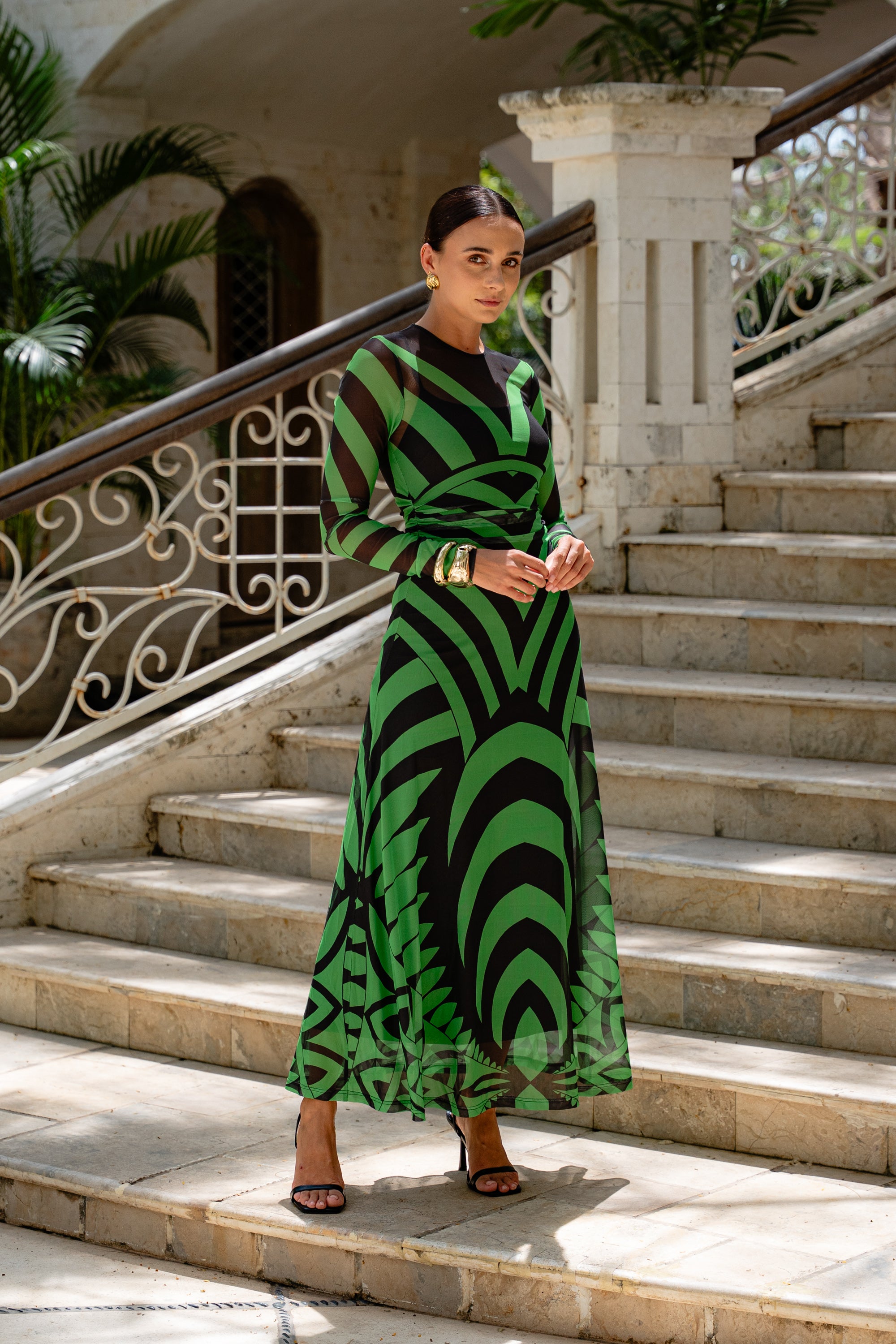 NOVEAU MESH DRESS
