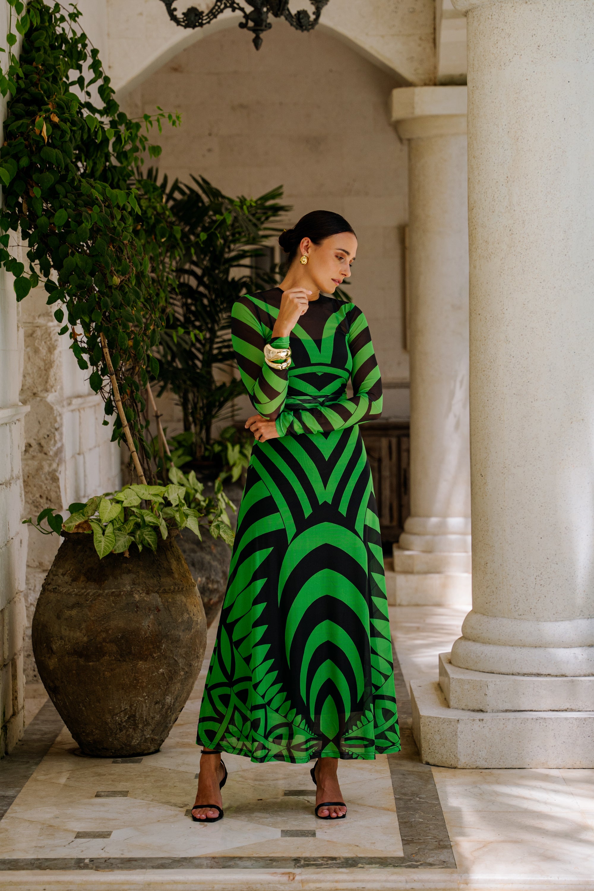 NOVEAU MESH DRESS