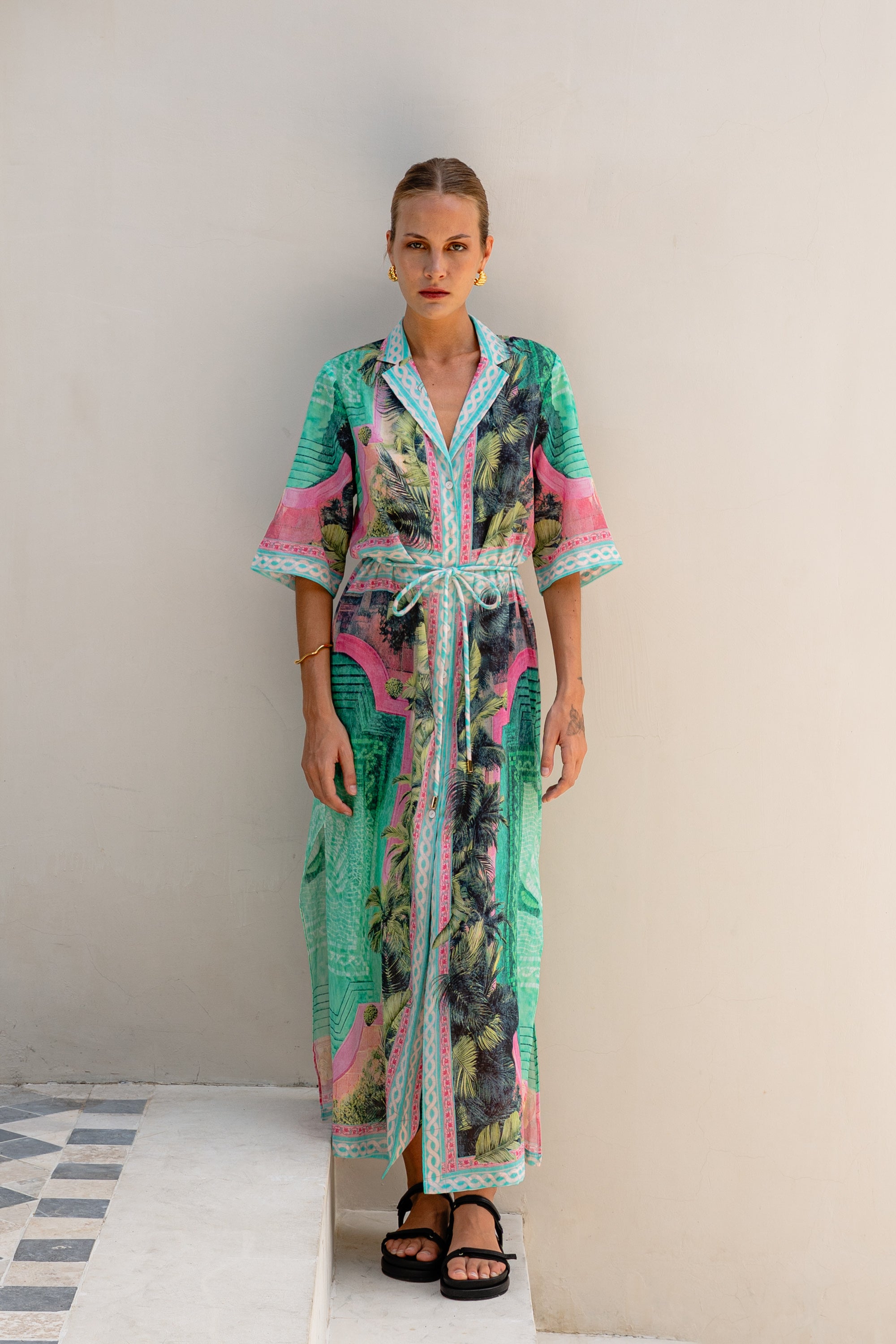 POOLSIDE SHIRT DRESS