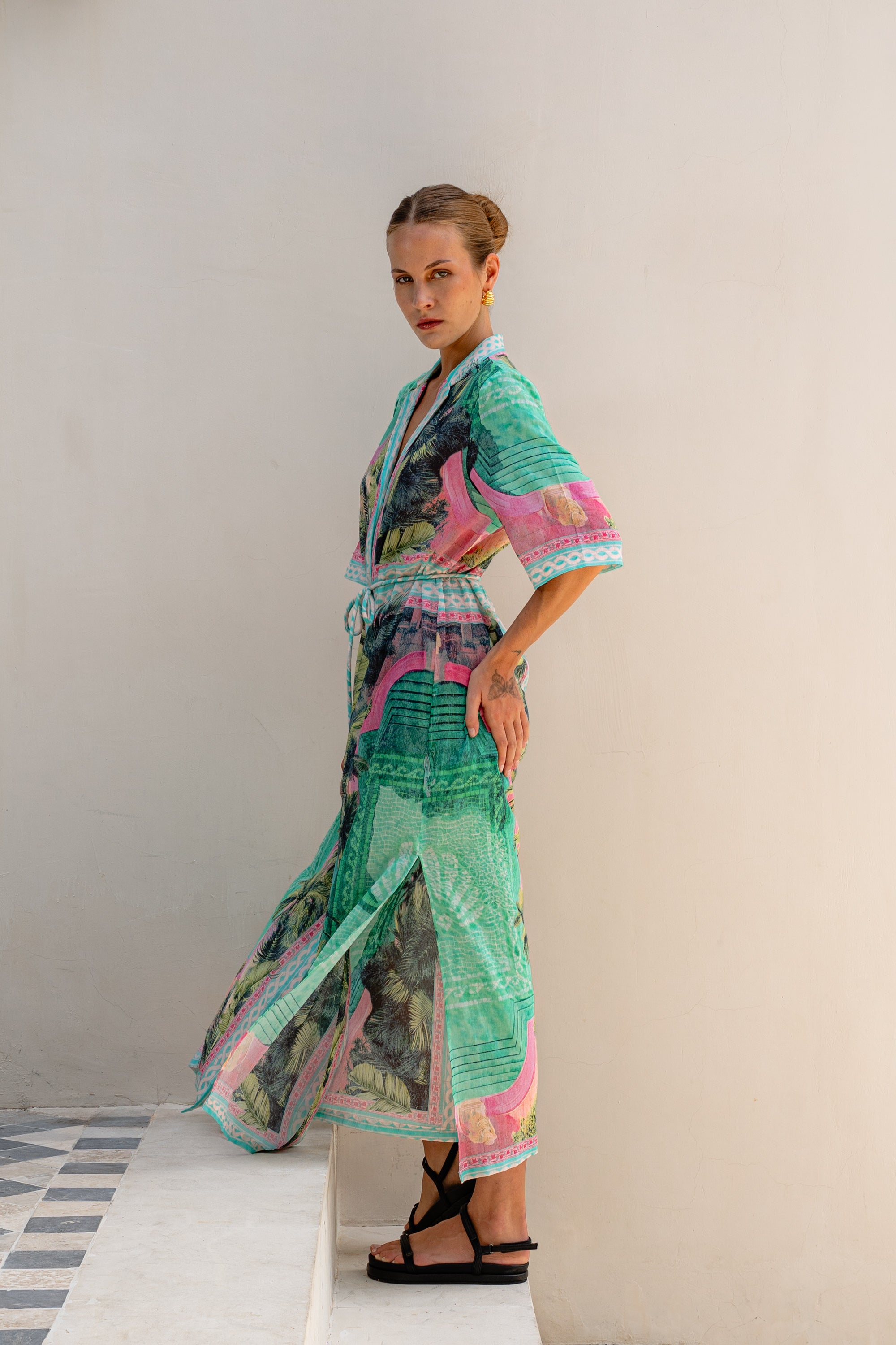 POOLSIDE SHIRT DRESS