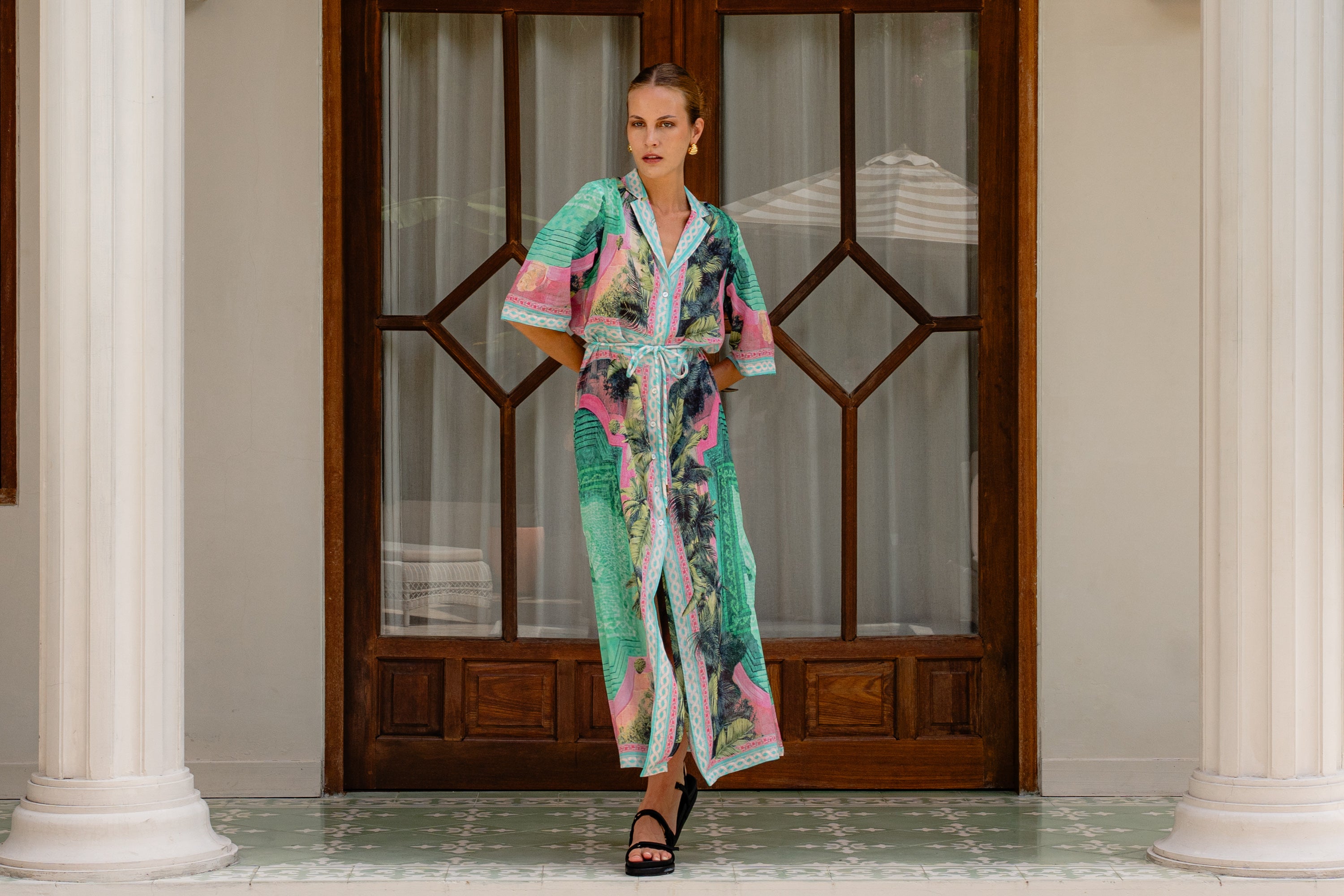 POOLSIDE SHIRT DRESS