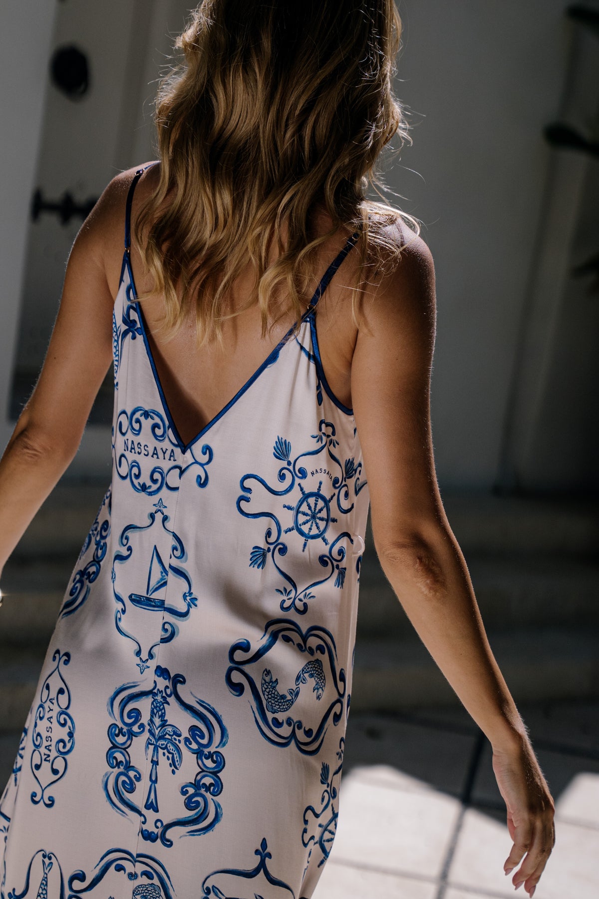 NAUTICAL SLIP DRESS