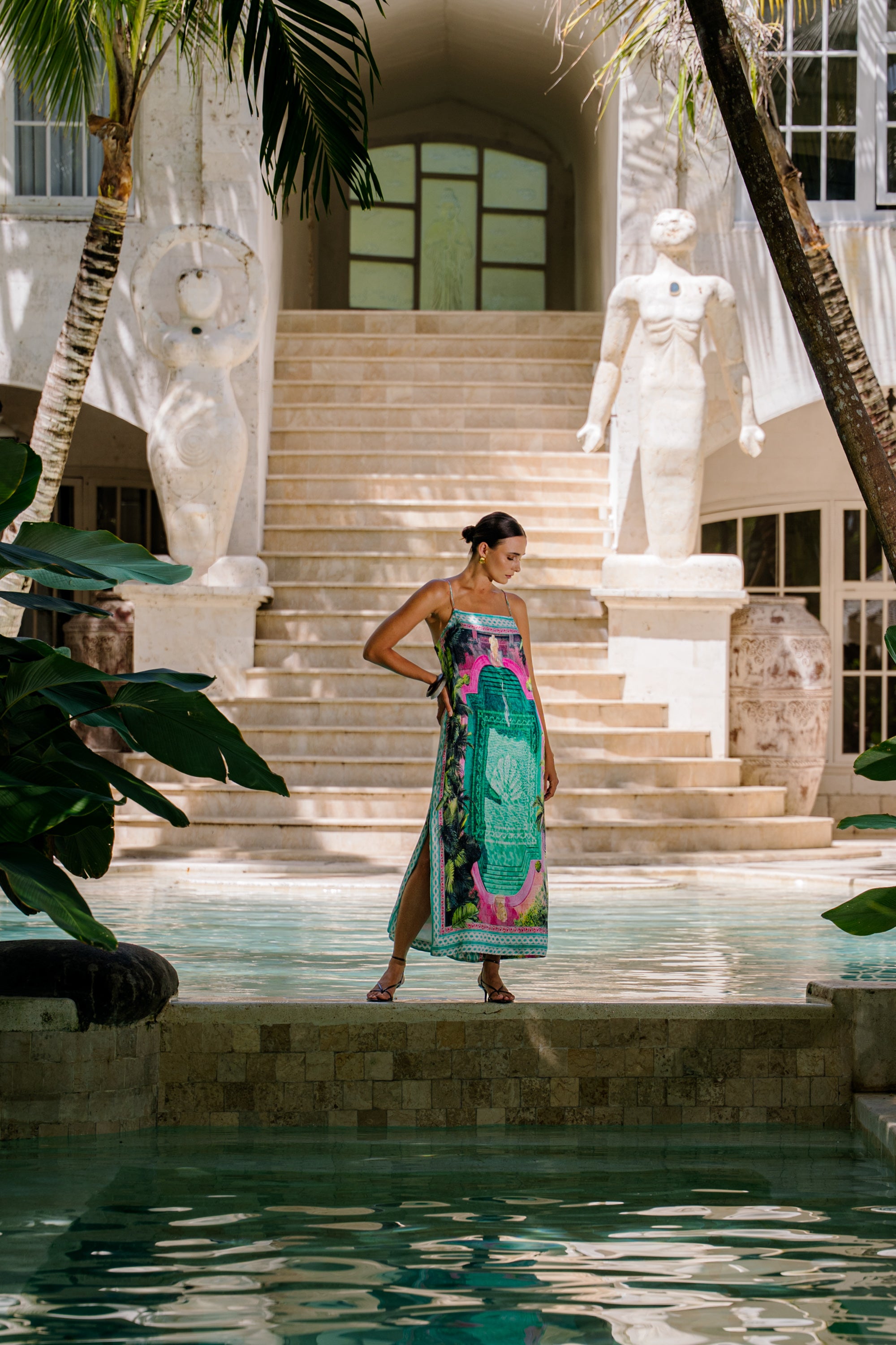 POOLSIDE SLIP DRESS